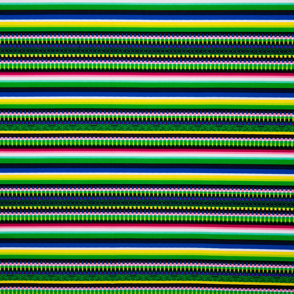 Bathing Suit Print - Stripes - Green / Yellow / Blue