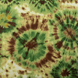 Tissu imprimé pour costume de bain - Teint noué (tie dye) - Vert