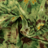 Tissu imprimé pour costume de bain - Teint noué (tie dye) - Vert