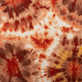 Tissu imprimé pour costume de bain - Teint noué (tie dye) - Orange