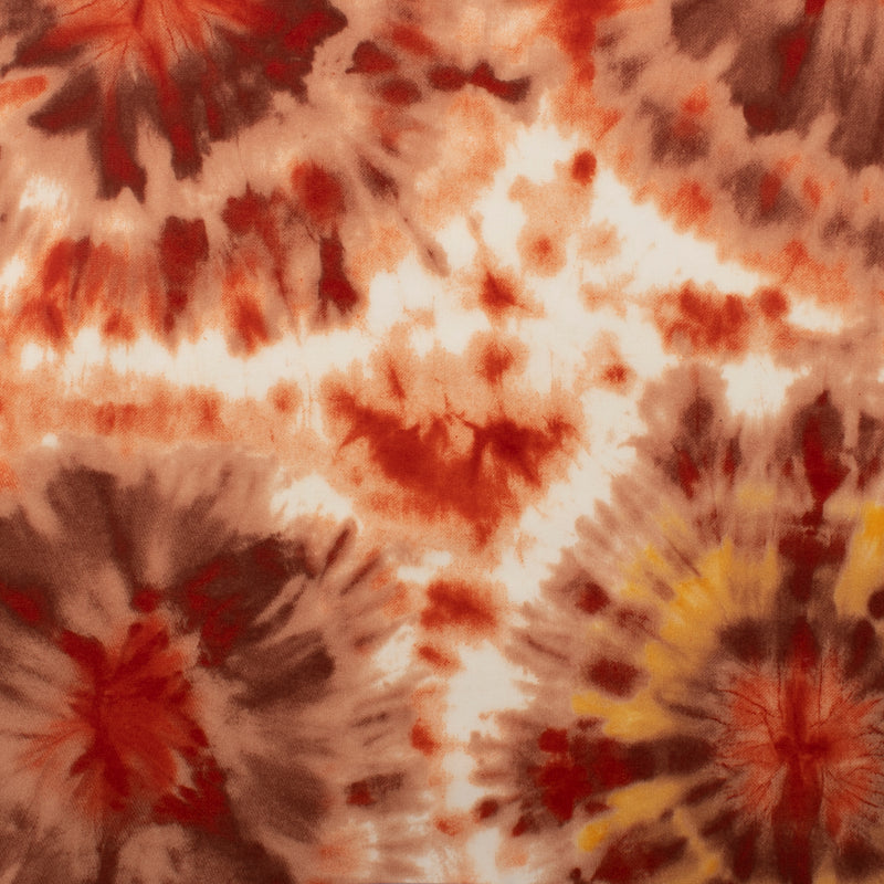 Tissu imprimé pour costume de bain - Teint noué (tie dye) - Orange