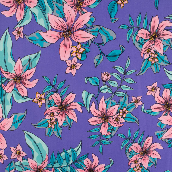 Bathing Suit Print - Lily - Purple