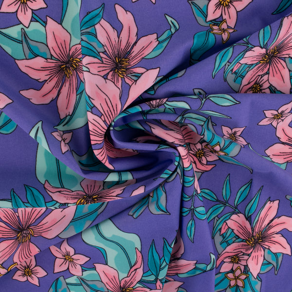 Bathing Suit Print - Lily - Purple