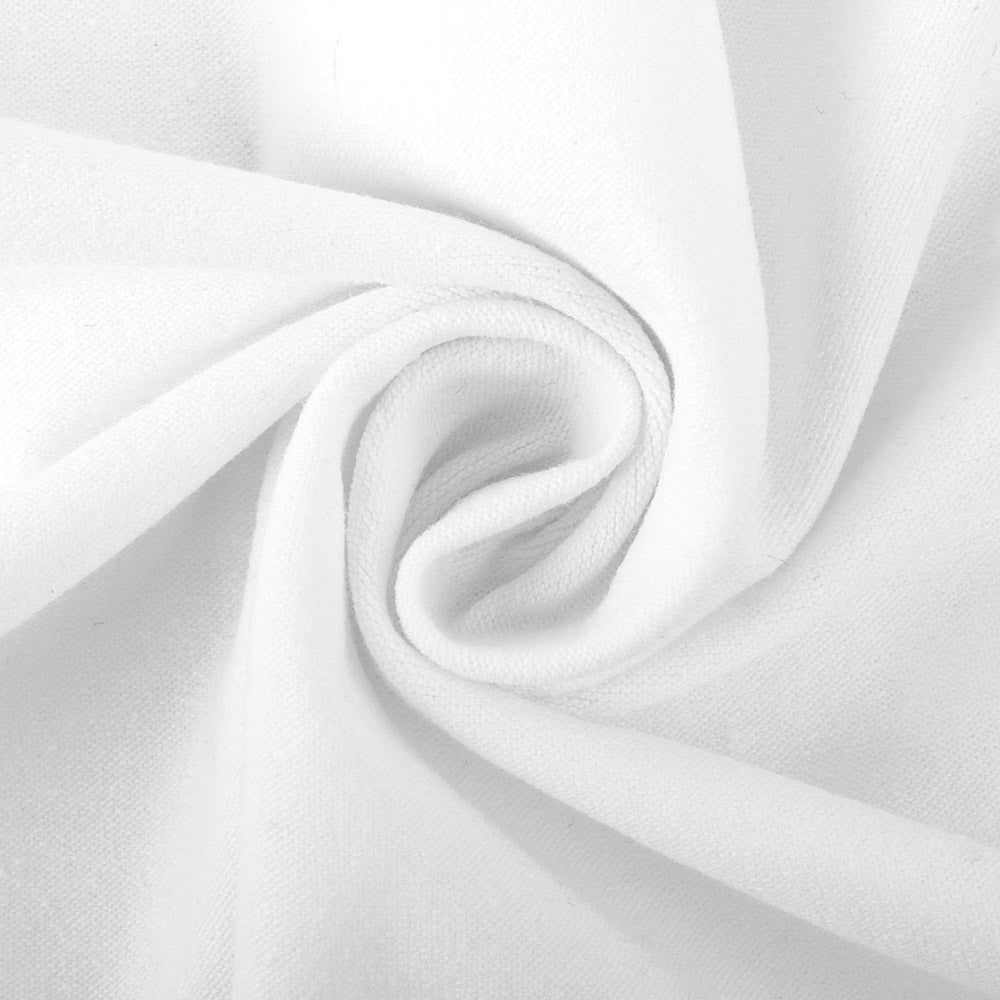 RECYCLED Cotton Lycra Knit White – Fabricville