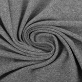 Tricot spandex brossé double - Gris mixte