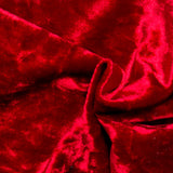 Velours glacé froissé - Rouge