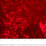 Velours glacé froissé - Rouge