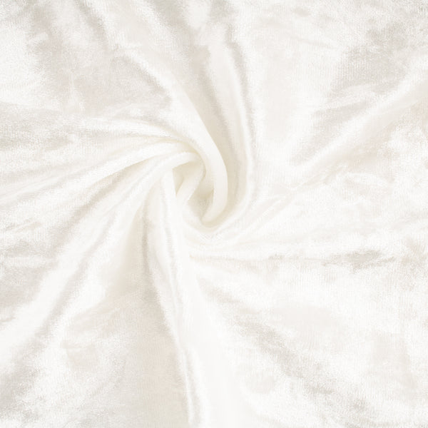 Crushed Ice Velvet - White