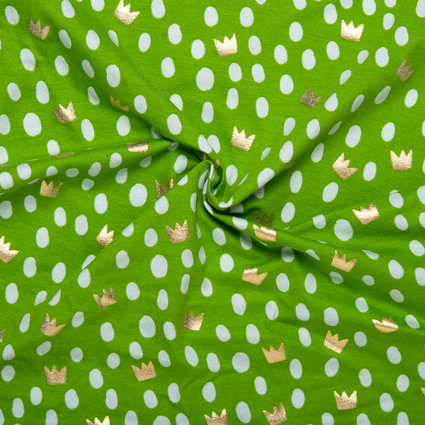 Cotton Lycra Knit Print - IMA-GINE F21 - Princess - Green