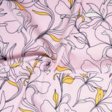 Cotton Lycra Knit Print - IMA-GINE F21 - Lily - Pink