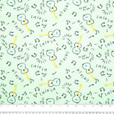 Cotton Lycra Knit Print - IMA-GINE F21 - Music - Green