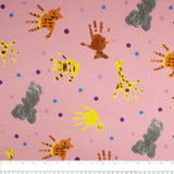 Cotton Lycra Knit Print - IMA-GINE F21 - Finger print - Pink