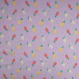 Cotton Lycra Knit Print - IMA-GINE F21 - Pineapple - Lilac
