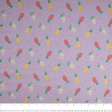 Cotton Lycra Knit Print - IMA-GINE F21 - Pineapple - Lilac