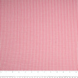 Tricot coton lycra imprimé - IMA-GINE F21 - Rayures - Blanc / Rose