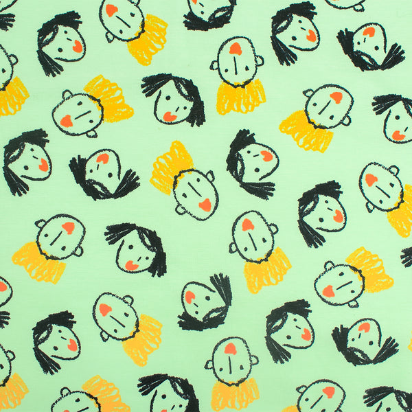 Cotton Lycra Knit Print - IMA-GINE F21 - Face - Green 1