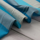 Tricot coton lycra imprimé - IMA-GINE F21 - Rayures - Bleu / Gris