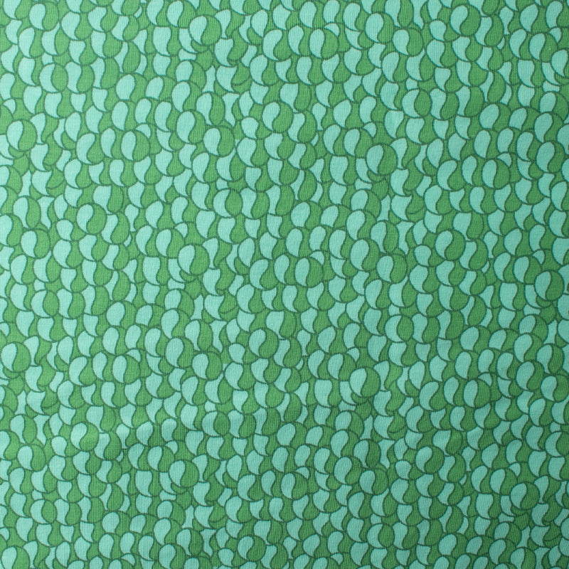 Cotton Lycra Knit Print - IMA-GINE F21 - Yink yang - Green