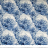 Brushed Printed Knit - DIGITAL - Abstract - Blue