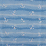 Printed French Terry - IMA-GINE F22 - Anchor - Blue