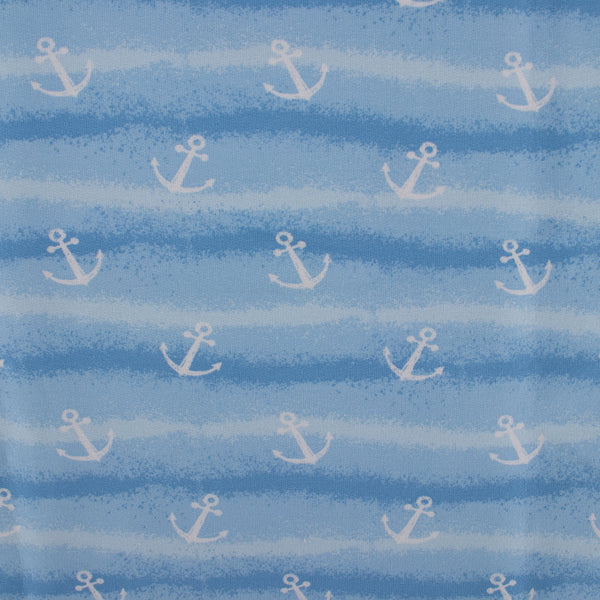 Printed French Terry - IMA-GINE F22 - Anchor - Blue