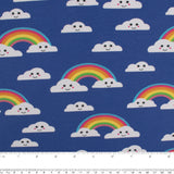Tricot à  bouclettes imprimé - IMA-GINE F22 - Arc en ciel - Marine