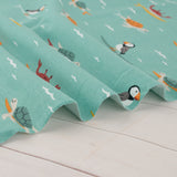 Printed French Terry - IMA-GINE F22 - Turtles - Green