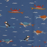 Printed French Terry - IMA-GINE F22 - Turtles - Blue
