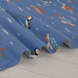 Printed French Terry - IMA-GINE F22 - Turtles - Blue