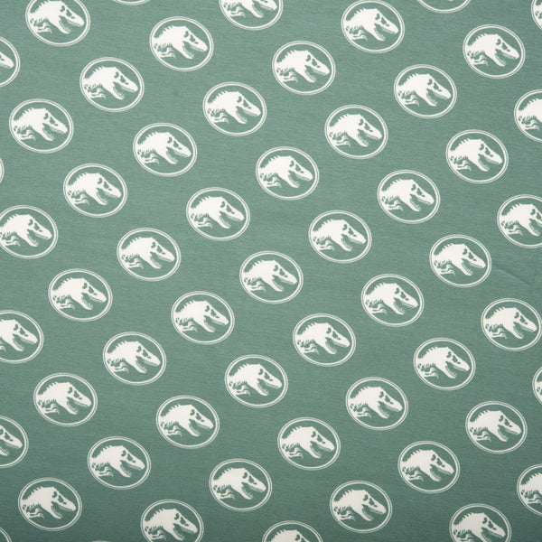 Printed knit - IMA-GINE F22 - Jurassic park - Steel green