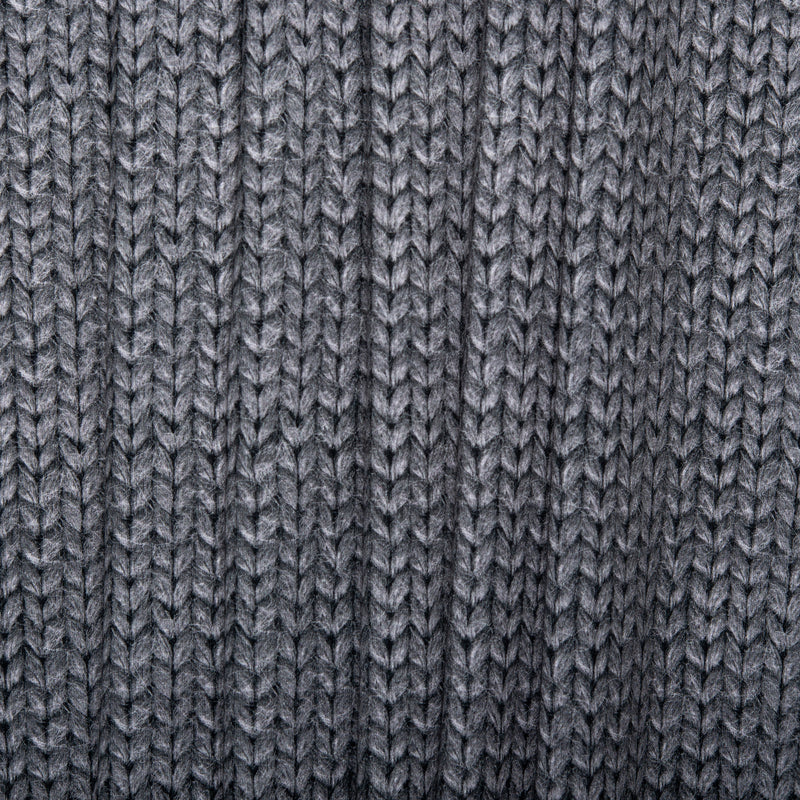 ORGANIC Printed Sweatshirt Fleece - GOTS - Knits - Grey