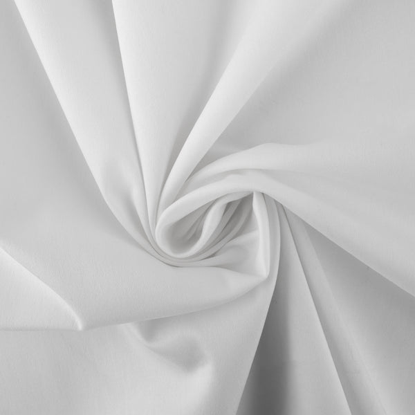 Solid Stretch Sateen - White