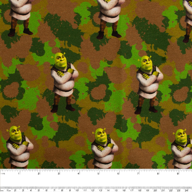 Molleton à  survêtement imprimé - <FANTASMIC> - Camouflage Shrek - Vert