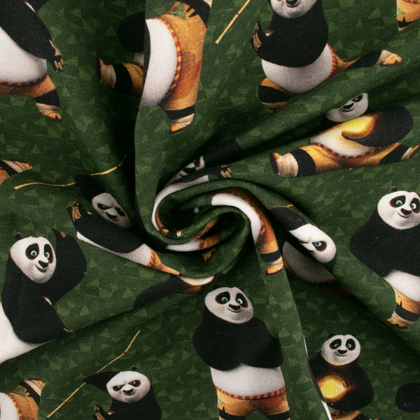 Molleton à  survêtement imprimé - <FANTASMIC> - Kanfu Panda - Vert
