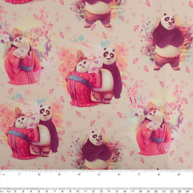 Printed Sweatshirt Fleece - FANTASMIC - Kanfu Panda - Pink