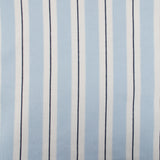 Flanellette Imprimée CHELSEA - Rayures - Bleu ciel / Blanc