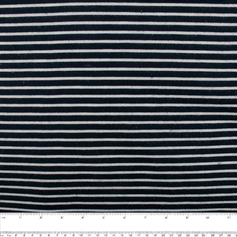 CHELSEA Flannelette Print - Pin stripe - Midnight Blue