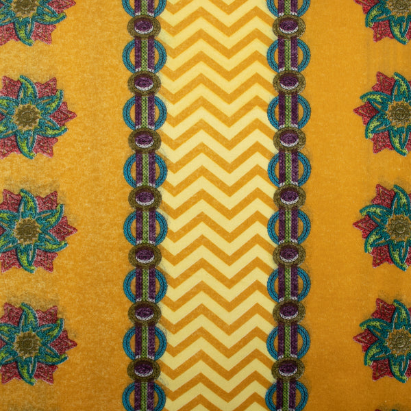 CHELSEA Flannelette Print - Herringbone stripes - Orange