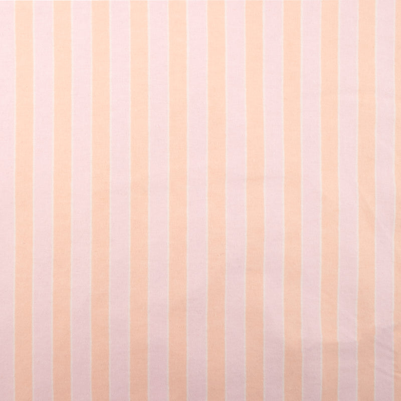 CHELSEA Flannelette Print - Stripes - Pink / Peach