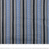 CHELSEA Flannelette Print - Stripes / Herringbone - Blue