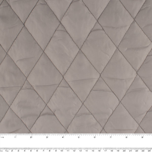 Quilted Polyester Lining - Silver