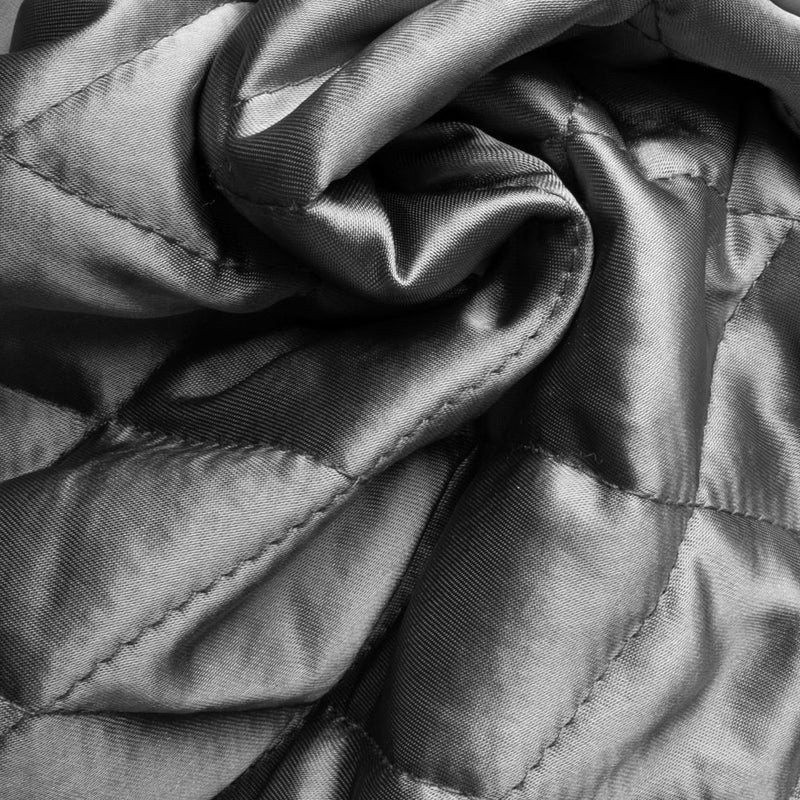 Quilted Satin Lining - Medium grey – Fabricville