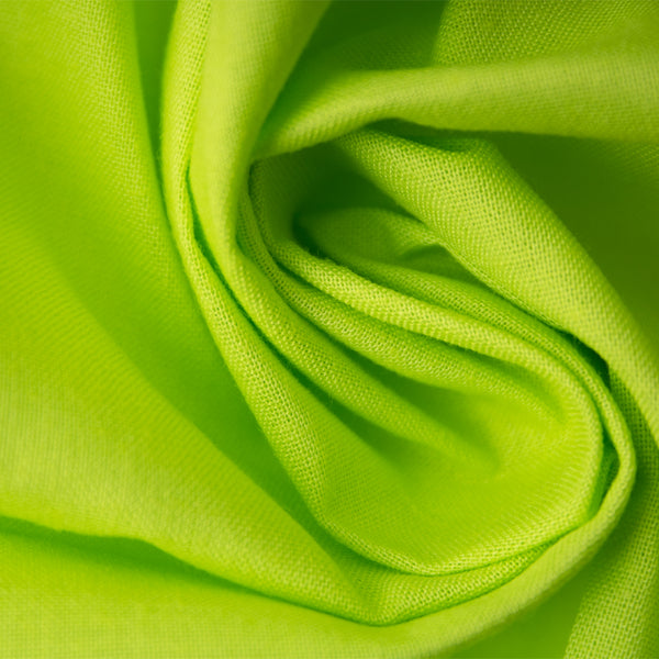 Cotonnade pur coton - Vert surligneur