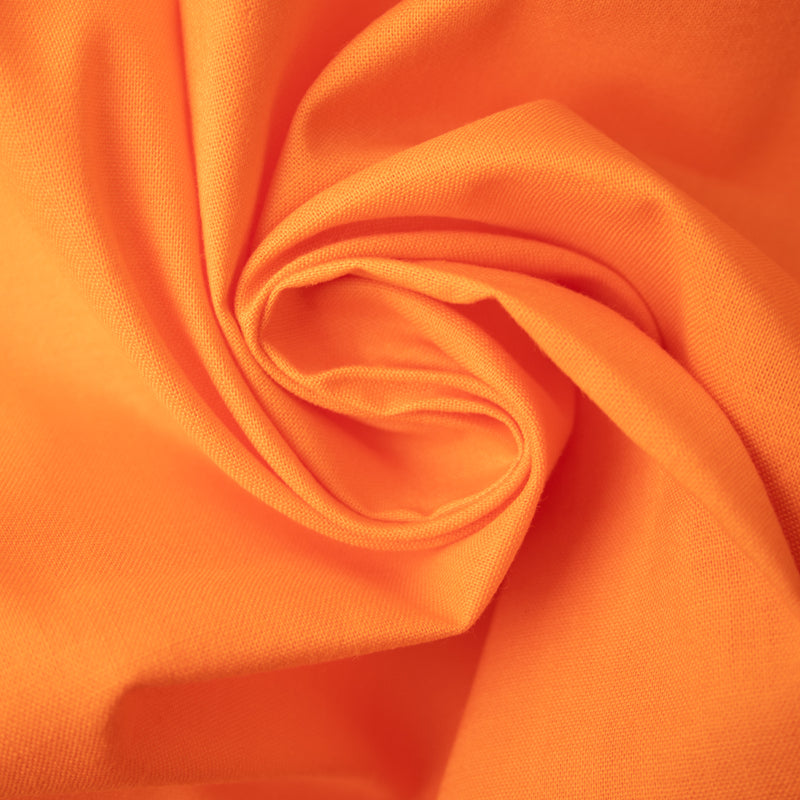Cotonnade pur coton - Orange surligneur