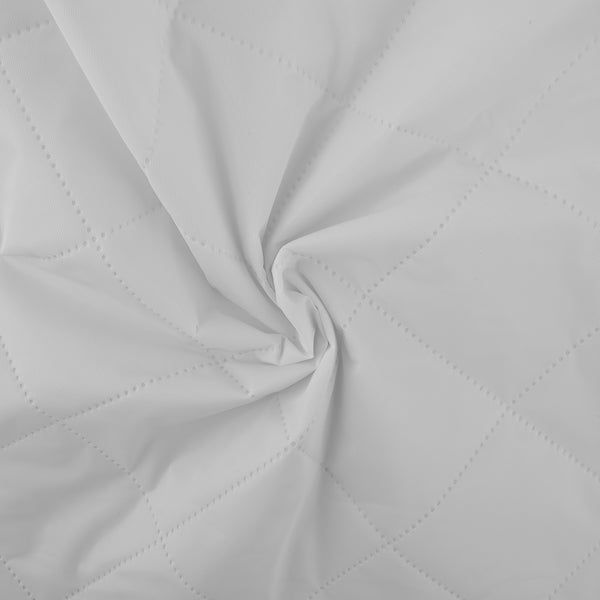 Quilted Moisture Protector - White
