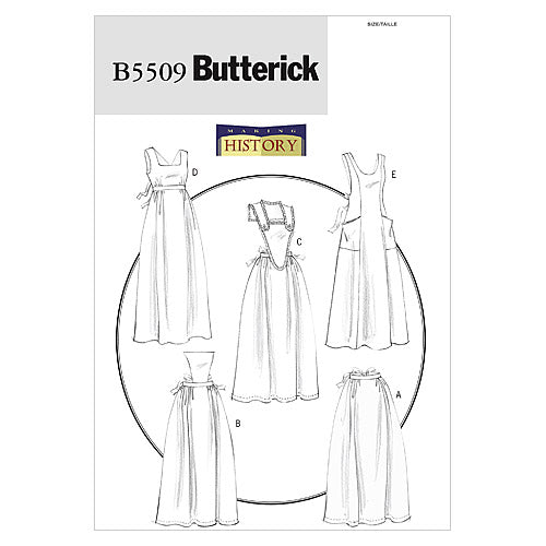 B5509 Aprons (size: All Sizes In One Envelope)