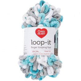 RED HEART LOOP-IT YARN - MINT TO BE
