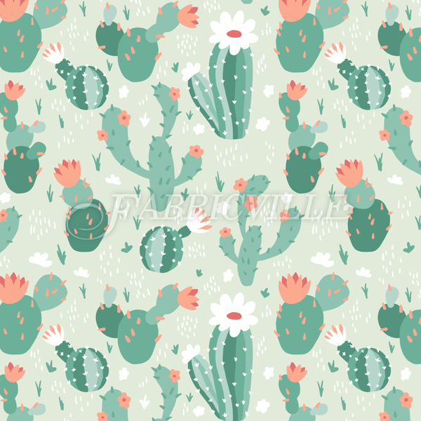 Cactuses with Flowers