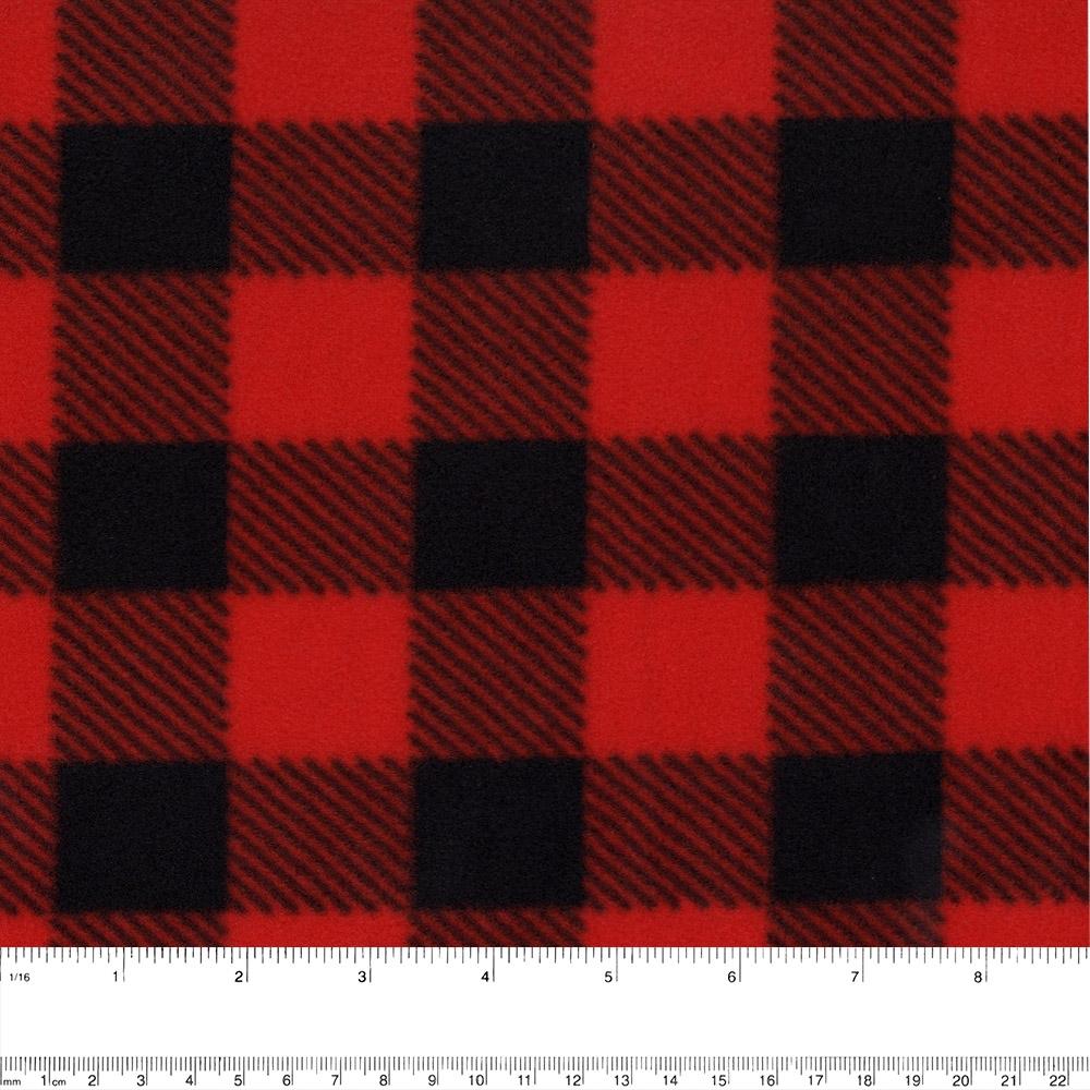 Buffalo Plaid 1.25 Buffalo Check Red Black Woven Cotton Flannel