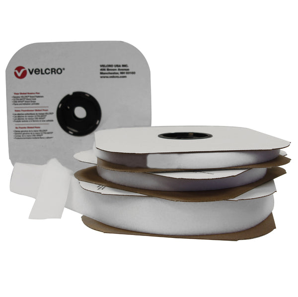 VELCRO® brand Industrial Strength White Loop - 1'' x 25 yards